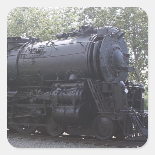 Zugaufkleber Quadratischer Aufkleber (Vorderseite)