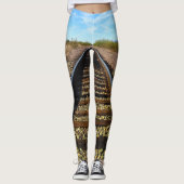 Zugbahn zum Glück Leggings (Vorderseite)