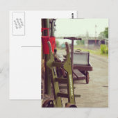 Zugbahnsteig Vintag Postkarte (Vorne/Hinten)