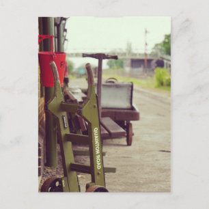 Zugbahnsteig Vintag Postkarte