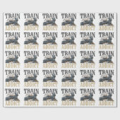 Zugbegleiter Modellbahnbahn Hobbyist Geschenkpapier (Flach)