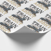 Zugbegleiter Modellbahnbahn Hobbyist Geschenkpapier (Ecke)