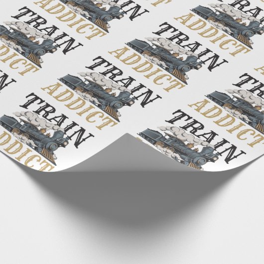 Zugbegleiter Modellbahnbahn Hobbyist Geschenkpapier (Ecke)