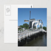 Zugbrücke und Windmühle Postkarte (Vorne/Hinten)