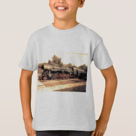 Zugdampfbahn Steampunk Motor Zielort T-Shirt