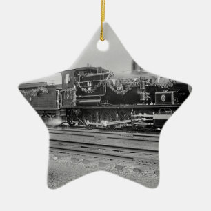 ZugdampflokomotivMotoralte Bahneisenbahn Keramikornament