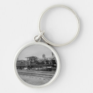 ZugdampflokomotivMotoralte Bahneisenbahn Schlüsselanhänger