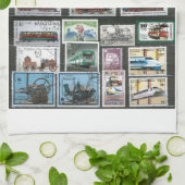 Züge 4 geschirrtuch (Gefaltet)