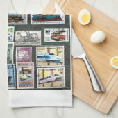 Züge 4 geschirrtuch (Viertel Falte)