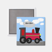 Züge animierte digitale Kunst Magnet (Vorderseite/Rückseite)