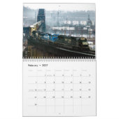 Züge auf Brücken-Kalender Kalender (Feb 2027)