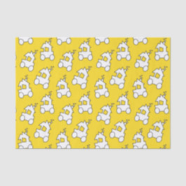 Züge auf Gelb Seidenpapier