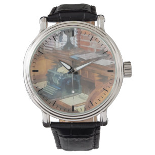 Züge - Büro des Bahnhofsvorstehers Armbanduhr