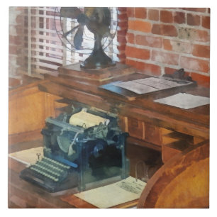 Züge - Büro des Bahnhofsvorstehers Fliese