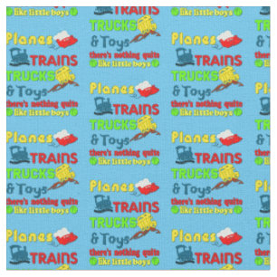 Züge Flugzeug LKWs Toys Nichts wie Kleine Jungen Stoff