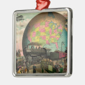 Züge, Flugzeuge u. alles anderes Silbernes Ornament (Links)