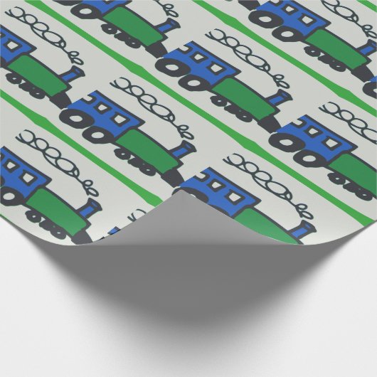 Züge Geschenkpapier (Ecke)