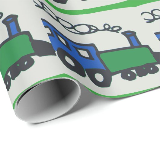 Züge Geschenkpapier (Rolleneckpunkt)