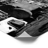 Züge im Lokomotivladen repariert - 1942 Poster (Ecke)