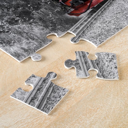 Züge im Winter Puzzle (Seite)