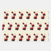 Züge mit Herz Geschenkpapier Set (Vorderseite 3)