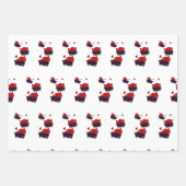 Züge mit Herz Geschenkpapier Set (Vorderseite)