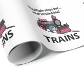 Züge mit mehreren Haltestellen, jedoch mit nur ein Geschenkpapier (Rolleneckpunkt)