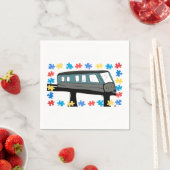 Züge Monorail Autism Aspergers Sensory Serviette (Beispiel)