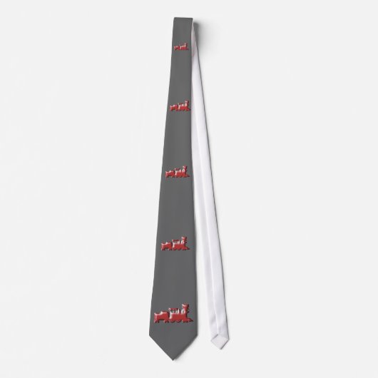Züge Necktie, roter Entwurf des Triebwerks Krawatte (Vorderseite)