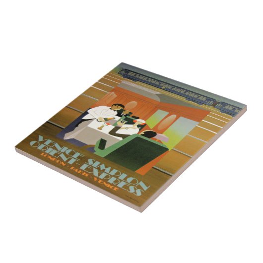 Züge, Orient-Express, Fliese (Seite)