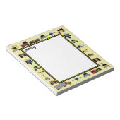 Züge, Pfade und Automobilboys Mit Monogramm Nr. Notizblock (angewinkelt)