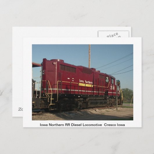 Züge Post Card Postkarte (Vorne/Hinten)