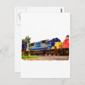 Züge Postkarte (Vorne/Hinten)