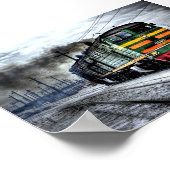 Züge Russischer Dieselzug Poster (Ecke)