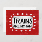 Züge sind meine Postkarte (Vorne/Hinten)