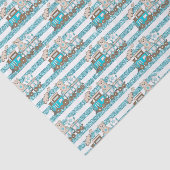 Züge und Bären Seidenpapier (Ausschnitt)