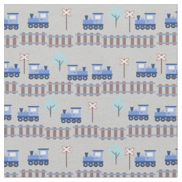 Züge und Eisenbahn in Rollen Stoff