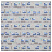 Züge und Eisenbahn in Rollen Stoff (Muster)