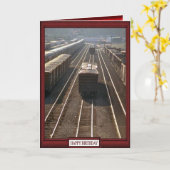 Züge und Gleise - Gleise Karte (Gelbe Blume)