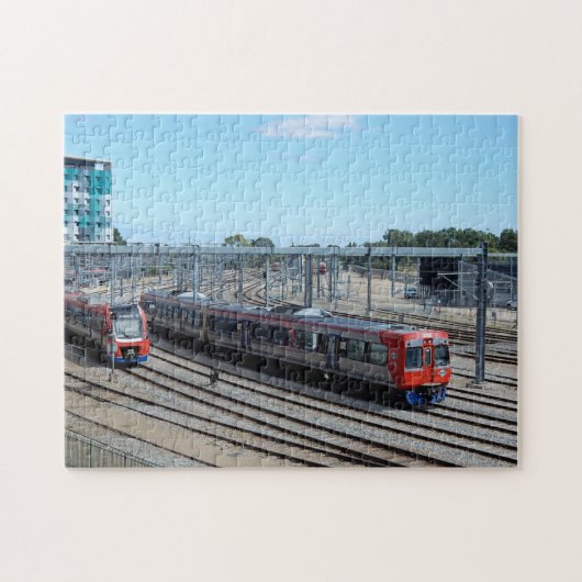 Züge und Gleise Puzzle (Horizontal)