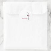 Züge verfolgen runder aufkleber (Tasche)