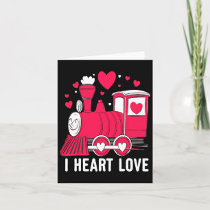 Züge voller Liebe zum Valentinstag für Kleinkinder Karte