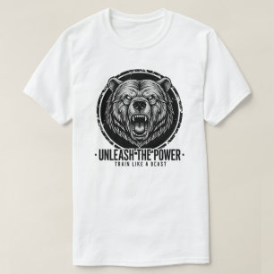 Züge wie ein Motivierend Wildbär T-Shirt