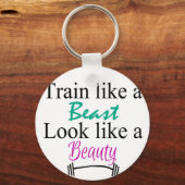 Züge wie ein Tier Schlüsselanhänger (Vorderseite)