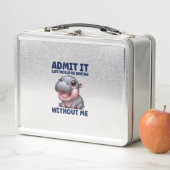 Zugeben, das Leben wäre langweilig ohne mich lusti Metall Brotdose (Beispiel)