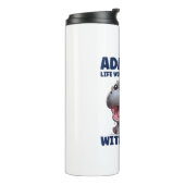 Zugeben, das Leben wäre langweilig ohne mich lusti Thermosbecher (Nach links gedreht)