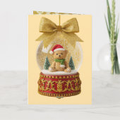 Zugeklappte Weihnachtskarte Feiertagskarte (Rückseite)