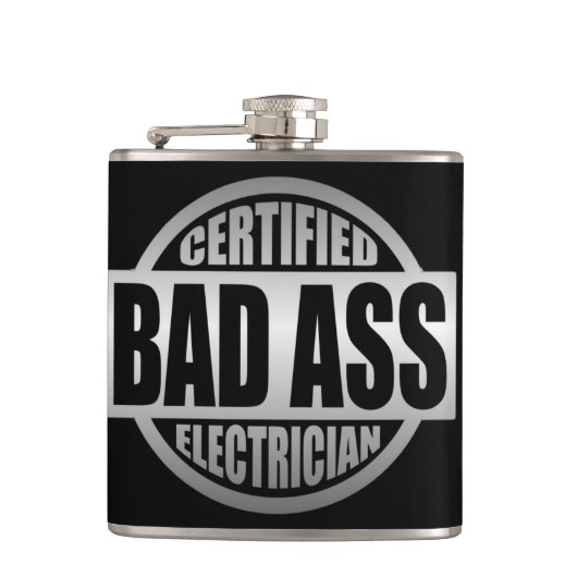 Zugelassene BA Elektriker-Flasche Flachmann (Vorderseite)