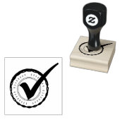 zugelassene Briefmarke Gummistempel (Stempel)