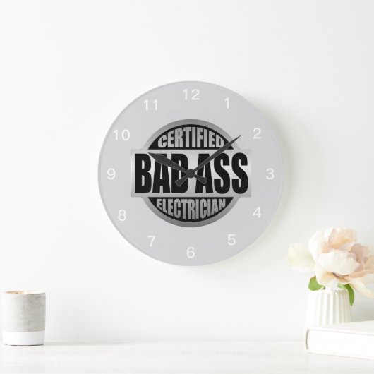 Zugelassene Elektriker-Wanduhr Große Wanduhr (Zuhause)